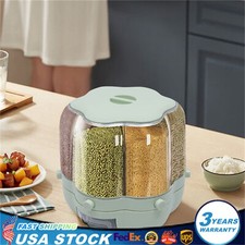 6 Barns Cereal Dispenser Rice Grain Dry Food Storage Container 360 Rotatable 8kg