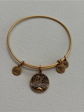 ALEX AND ANI Chicago Charm Gold Tone Bangle B...