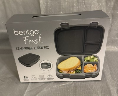 New Gray Bentgo Fresh Snap & Go Leak-Proof Lunch Box.