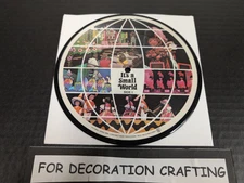 Vintage 1975 Walt Disney It’s A Small World 7" Picture Disc Record 70s Pop Art