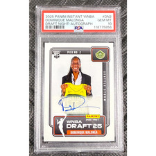 2025 Panini Instant Dominique Malonga Wnba Draft Night Rookie Auto /99 Psa 10