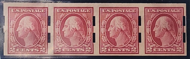 U.S. Stamp #409 Vending Machine/Schermack Type III  / Strip Of 4 / MH
