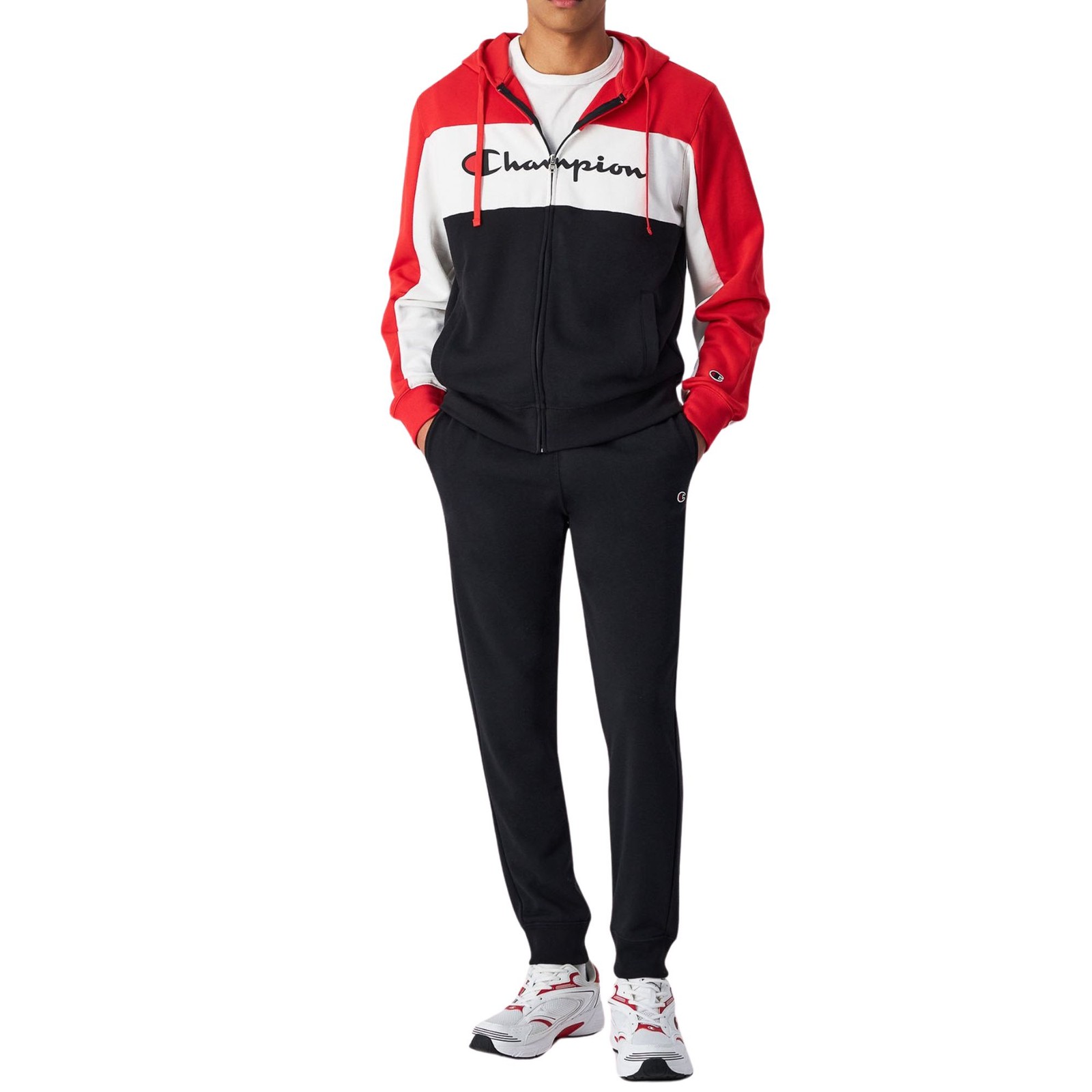 Цветовой блок Champion Herren Anzug mit Reiverschluss und Kapuze Rot - код 220814 14890₽