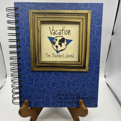Vtg 90s Write It Down  The Traveler s Journal  Full-size Vacation/Travel Blue