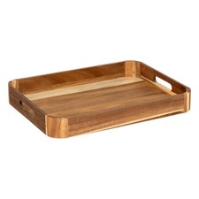 Plateau de Service en Bois "Acacia" 40cm Marron