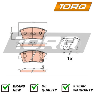 Brake Pads Set Front Torq Fits Sportage Tucson 1.6 2.0 CRDi 2.4 + Other Models