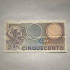 Rare vintage antiqueBank note Italy 500 Lire "Cinquecento" Repubblica Italiana — photo 2