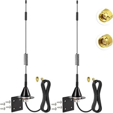 Bingfu 4G LTE RP SMA Cellular Antenna 7dBi Outdoor (2 Pack) 2-Pack 