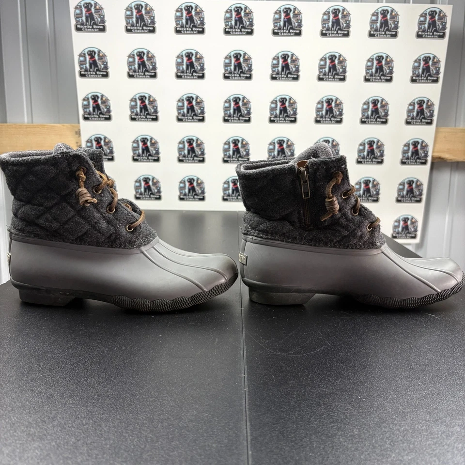 Botas de pato acolchadas de agua salada Sperry para mujer talla 7 negras STS94063 impermeables Foto 4 de 4