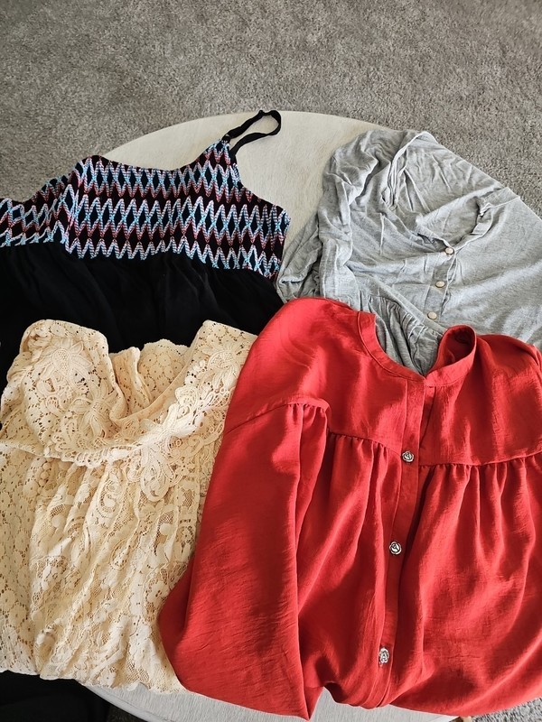 Plus Size Womens Lot Of 4 Blouses Size 3X 4X Torrid Strapless Tank Lace Blouse
