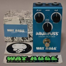 Way Huge Smalls Aqua Puss MkIII Analog Delay Effect Pedal w/Box