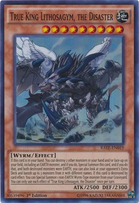 True King Lithosagym, the Disaster - RATE-EN019 - Super Rare - 1st Edition - Lig