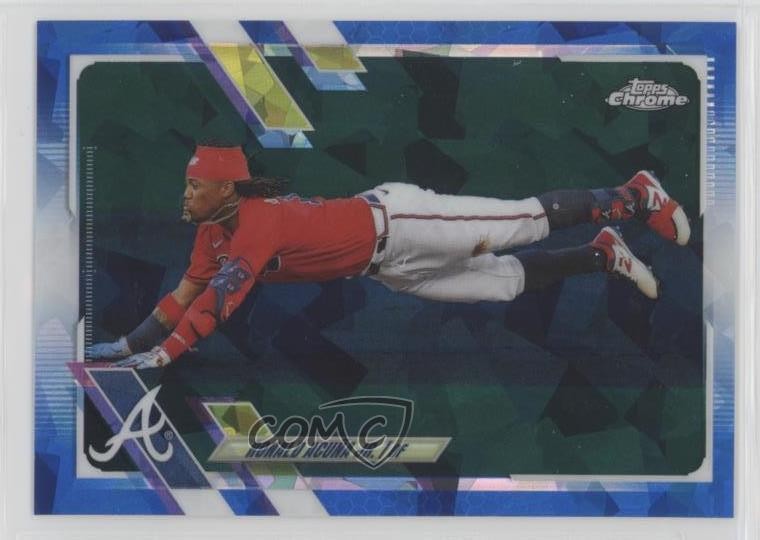 2021 Topps Chrome Sapphire Edition Ronald Acuna Jr #263 0i5i