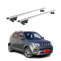 DachträGer GrundtäGer FüR Suzuki Ignis Mk2 2016-2026 90Kg Alu Silber 2 Tlg Abe