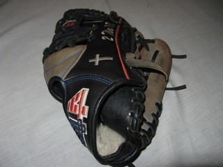 Guanto da baseball Gerrit Van Zijll personalizzato 44 Pro con versi biblici 11" lanciatore RH RARO