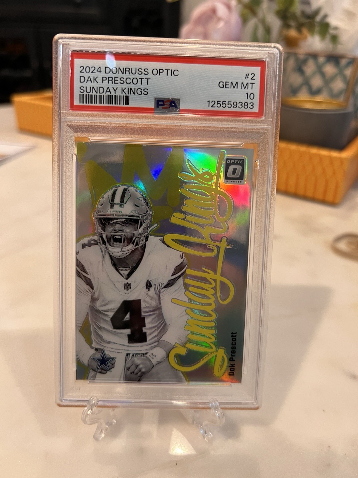 2024 Donruss Optic Sunday Kings Dak Prescott PSA 10 Cowboys NFL