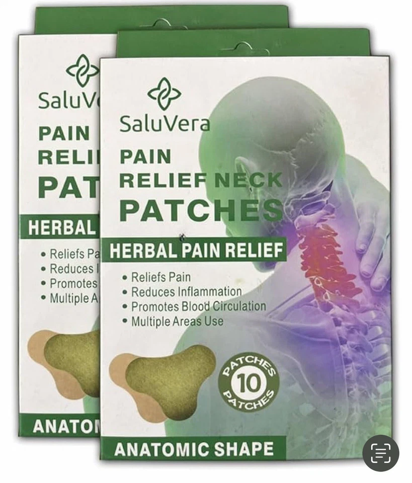 20 Herbal Neck Pain Relief Patch | Neck Pain Relief Sticker Self Heating Warming
