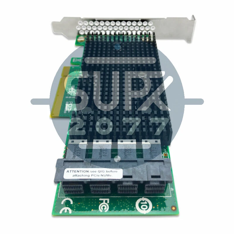 NVME HDD LSI 9400-16i SATA/SAS HBA Controller CARD 12 Gbps PCIe 16 Port Support Foto 3 de 4