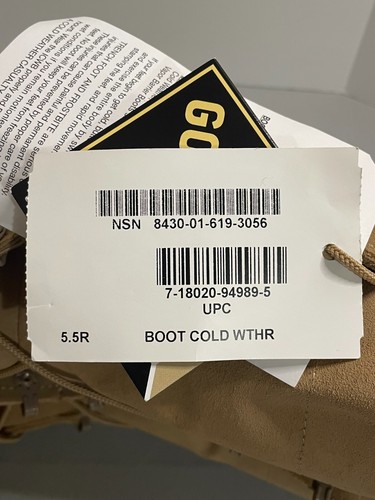 Botas tácticas para clima frío Bates talla 5,5 R tostadas 11461B SPE1C1-17-D-1068 - Imagen 5 de 14