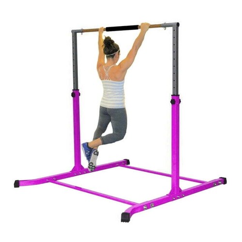 Pro-Gym Junior horizontale Stange 13 Ebenen verstellbar 3-5 Fuß lila - Bild 5 von 5