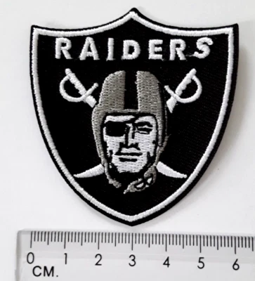 Parche parche con logotipo del equipo de fútbol americano de la NFL de Los Vegas Raiders para planchar