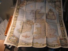 THE BRITISH ISLES ENGLAND SCOTLAND IRELAND & WALES MAP 1949 National Geographic