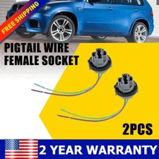 7440 Bulb Pigtail Wire Female Socket Front Turn Signal Light Harness Connector