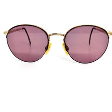 Women's Eyeglasses Luxottica 436 Gold / Bronze Color Italy 47-17-115 H15795