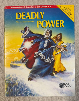 Deadly Power - Mayfair Games - Role Aids - Advanced Dungeons & Dragons