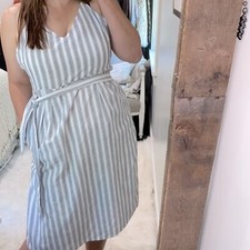Lulus striped cotton dress size large