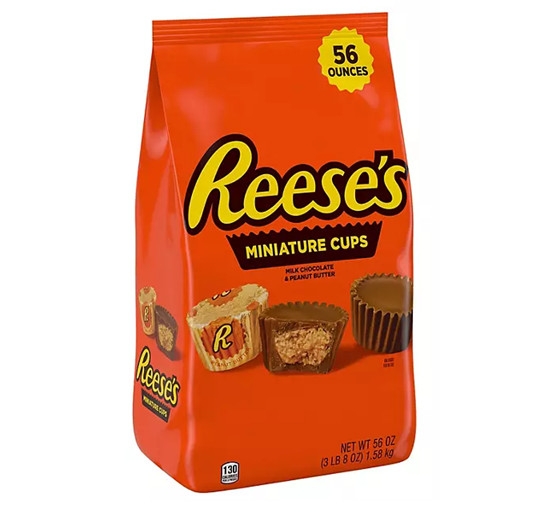 REESE'S Miniatures Milk Chocolate Peanut Butter Cups Candy, 56 oz. FREE shipping