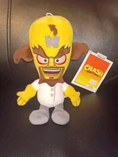 Dr Neo Cortex Crash Bandicoot Kidrobot Phunny plush stuffed toy new with tags 8"