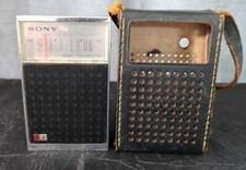 Sony 8 Transistor Radio TR-826 Vintage 1960's Tested