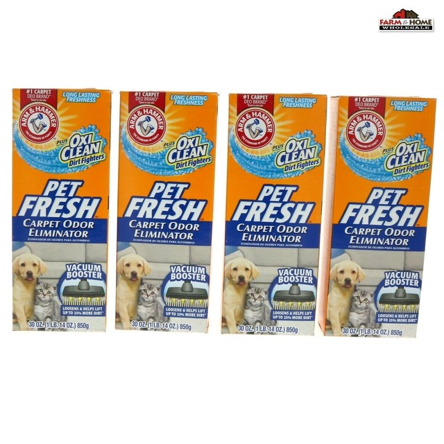 4 Arm & Hammer Pet Fresh Carpet Booster Odor Eliminator New eBay