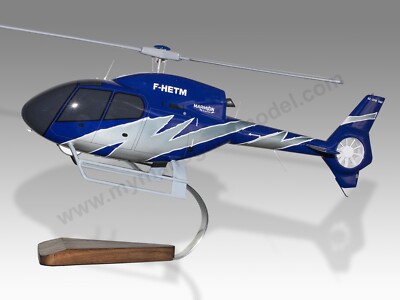 Airbus Eurocopter EC120 Marmion Desk Wood Helicopter New Model Small Scale 1/32