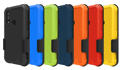 For CAT S62 and S62 PRO Swivel Belt Clip Holster and Durable Flexible Case Combo