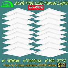 2x2FT LED Flat Panel Troffer Light,45W 5000K Recessed Back-Lit Drop Ceiling Lamp