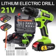 21V Cordless Drill Driver Li-Ion Electric Screwdriver Battery Combi Set Small Uk