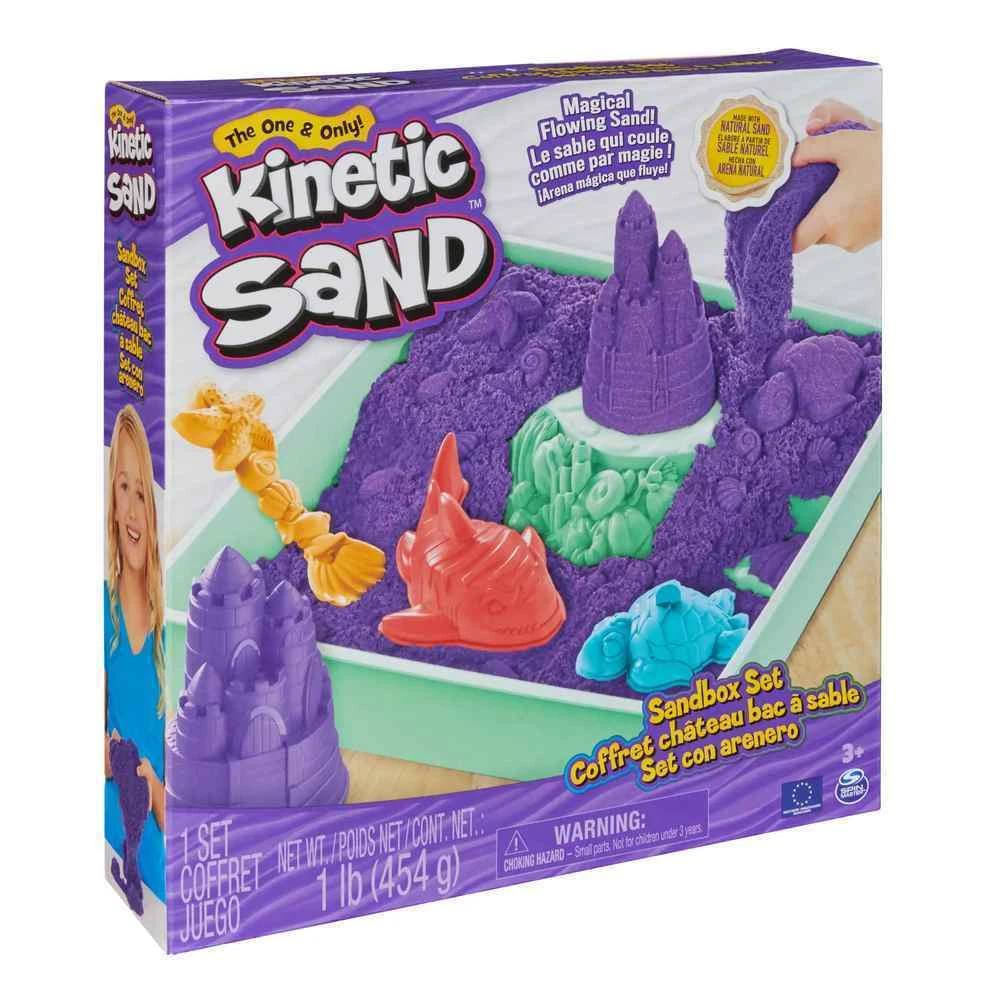 Kinetic Sand purple Sandbox Set