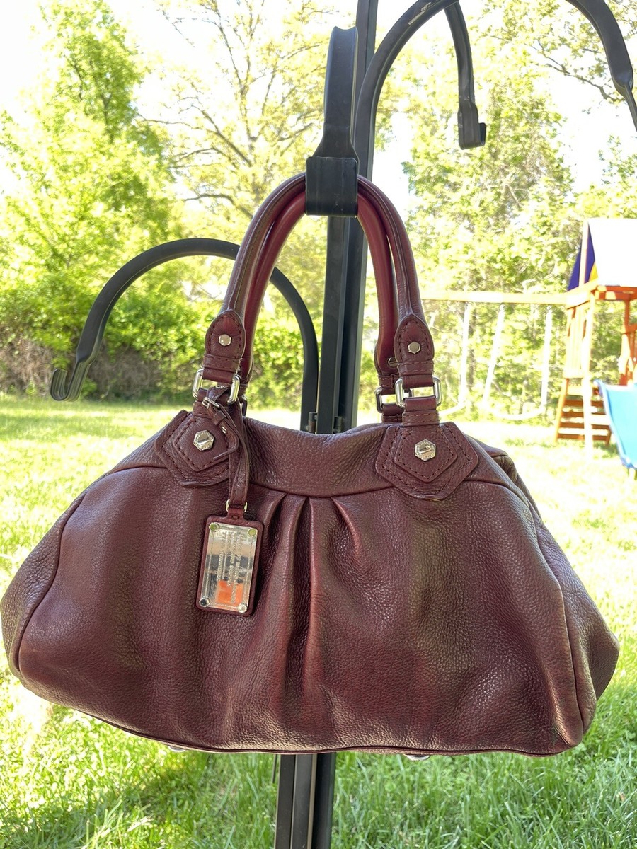 Marc by Marc Jacobs Classic Q Baby Groove Satchel Wine/Burgundy | eBay