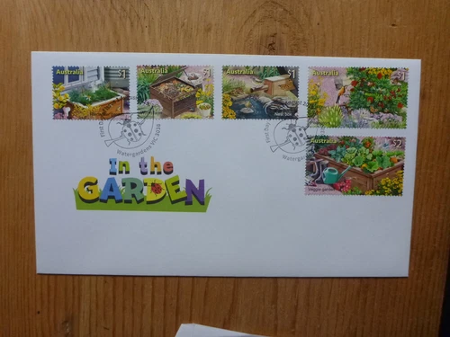 AUSTRALIA 2019 IN THE GARDEN SET 5 STAMPS FDC FIRST DAY COVER