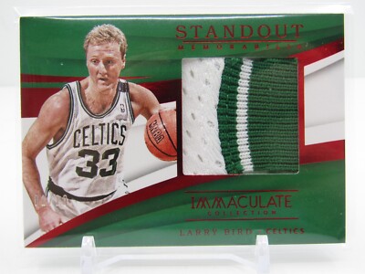 LARRY BIRD 2017-18 IMMACULATE STANDOUT GAME-WORN PATCH #1/10 FIRST MADE- CELTICS