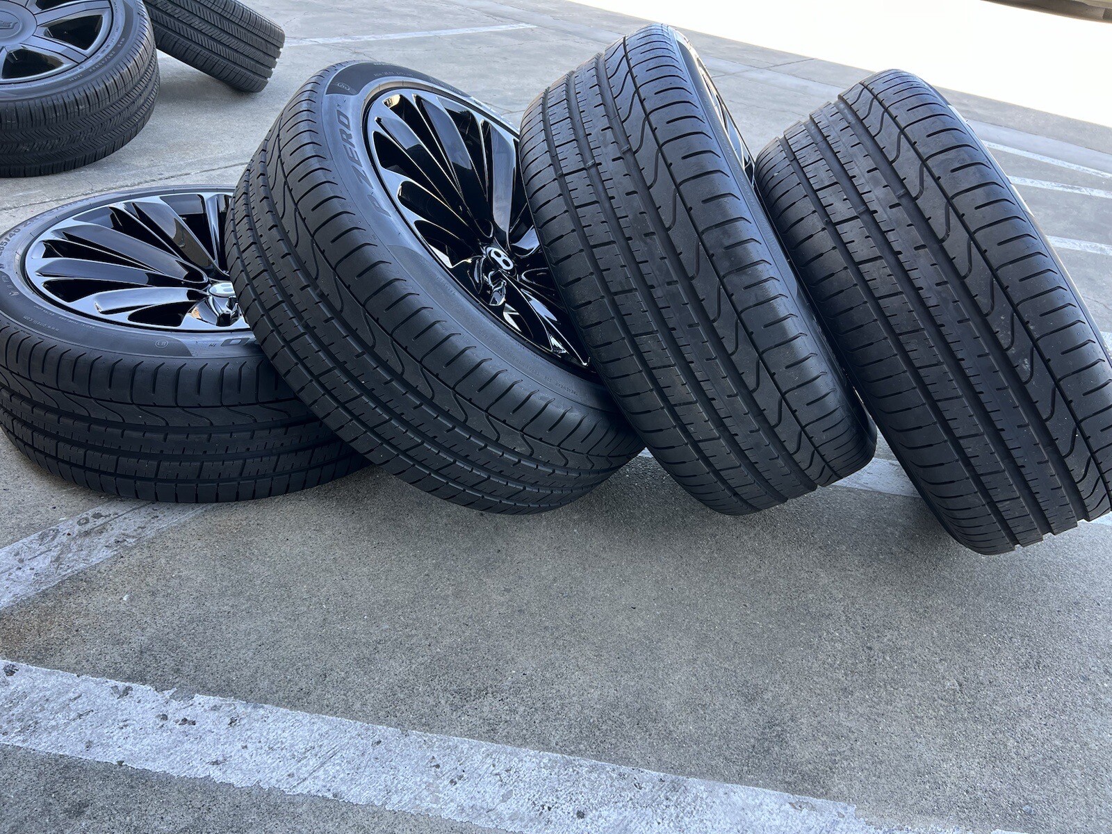 22” Bentley Bentayga PL71 Blackline SPEED Black Factory OEM Wheels Rims Tires