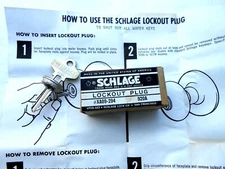  SCHLAGE lock LOCKOUT PLUG     LOCKSMITH TOOL  920A