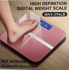 High-Precision Intelligent Body Weight Scale up to 400lbs, LED Display Screen,