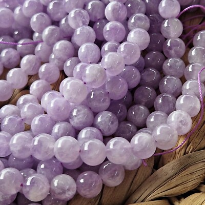 NELLYS AAA GRADE  Lavendel Amethyst 4-8mm 1 Strang Perlen Edelsteine DIY