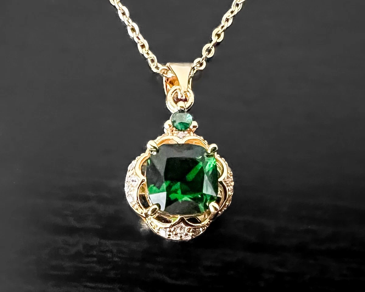 Created emerald hotsell pendant
