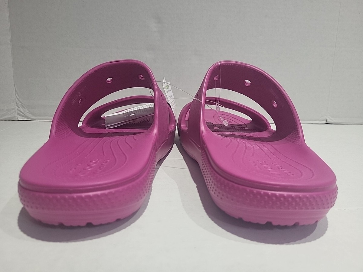 Crocs Classic Slides Men\'s Size 15 US Pink Double Strap Sandals Barbiecore Iconic Pink Crocs Comfort Sandals Slides Two | Mercari main image 3