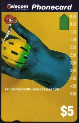  1994 | Australia Telecom Comm Games N941422 | $5 phonecard |   HOLE 