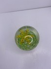 Vintage James Alex Yellow & Orange Flower and Multi Green Paperweight-Large — photo 3